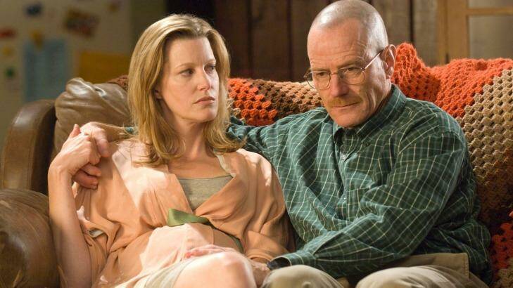 It'll take more than a pizza ... Skyler (Anna Gunn) and Walter (Bryan Cranston) try to work things out.
