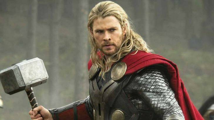 Chris Hemsworth plays Thor.