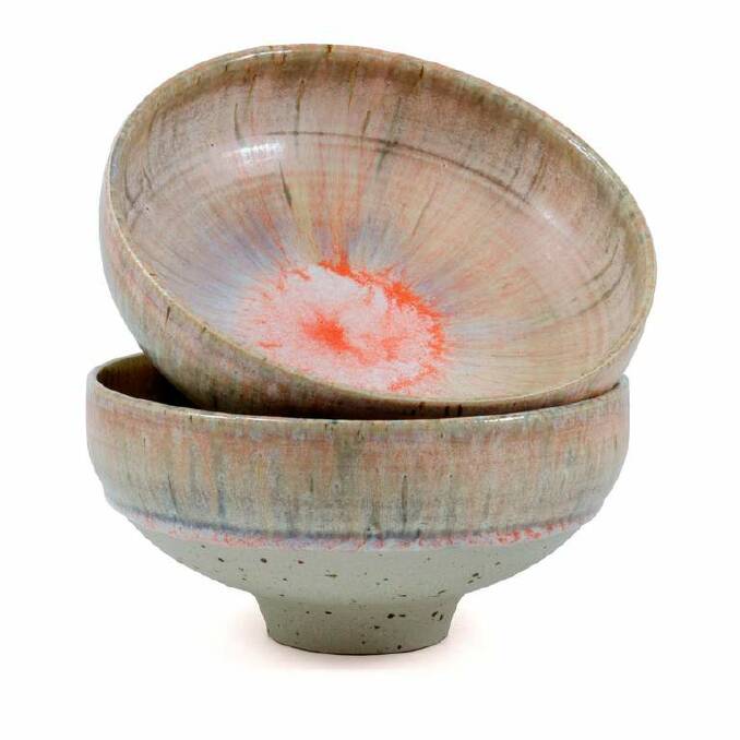 Studio Arhoj summer bowls in Cherry Blossom, $56 each, luumodesign.com. Photo: Supplied