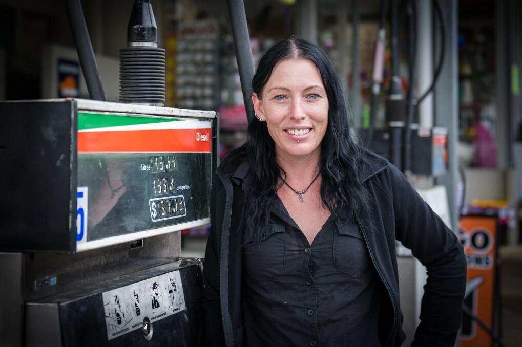 Fulton Petroleum's Joanne Hanrahan. The Collins Street business is now selling petrol. Picture: ALBEY BOND