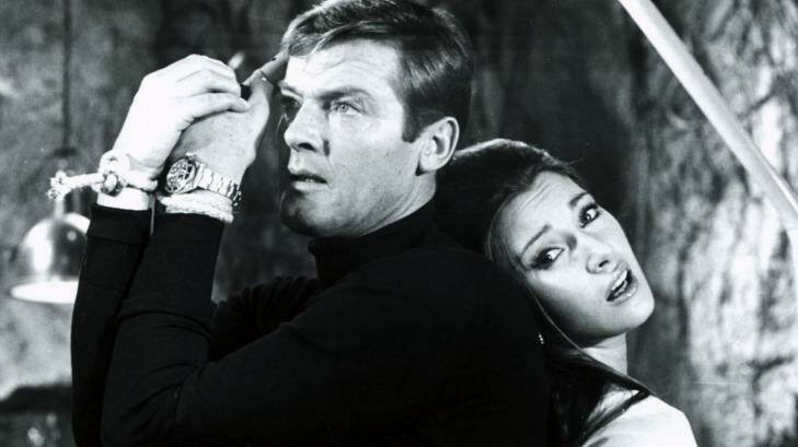 Roger Moore and Jane Seymour in <i>Live and Let Die.</i> 