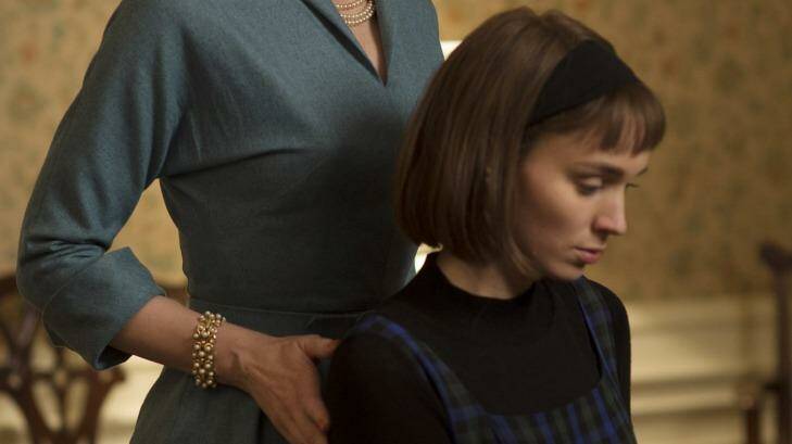 This photo provided by The Weinstein Company shows Cate Blanchett, left, and Rooney Mara in a scene from the film, "Carol." The film was nominated for a Golden Globe award for best motion picture drama on Thursday, Dec. 10, 2015. Mara and Blanchett were also each nominated for best actress in a drama film. The 73rd Annual Golden Globes will be held on Jan. 10, 2016.  (Wilson Webb/The Weinstein Company via AP) Photo: Wilson Webb