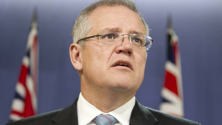 New member of the expenditure review committee, Social Services Minister Scott Morrison. Photo: Louie Douvis