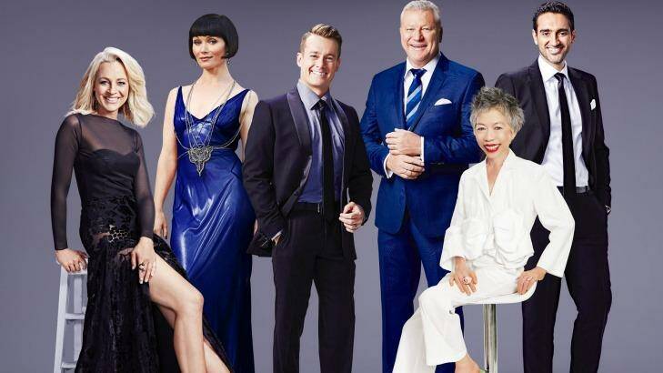 Nominees for the 2016 TV Week Gold Logie: (l-r) Carrie Bickmore, Essie Davis, Grant Denyer, Scott Cam, Lee Lin Chin and Waleed Aly. Photo: TV Week