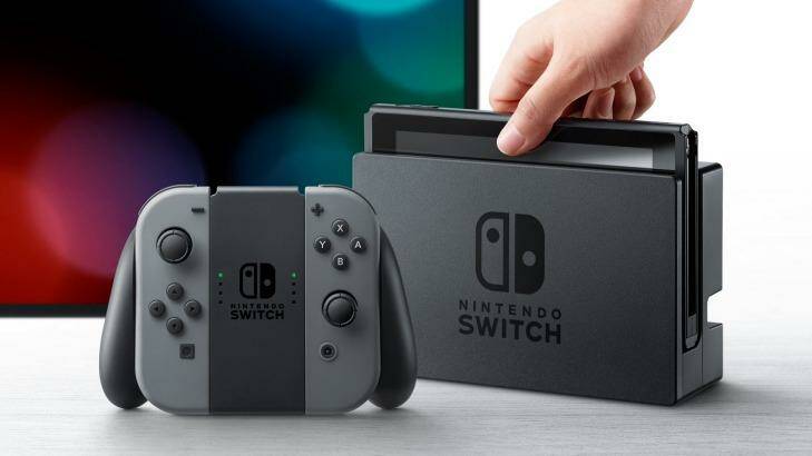 At launch, the console will come with either grey Joy-Con controllers or a neon red and blue pair.