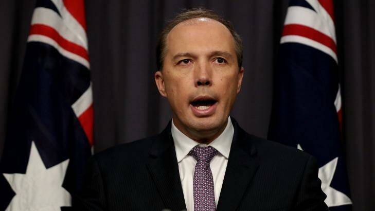 Peter Dutton says the standards expected of people wanting to become citizens of Australia is a 'debate worth having'. Photo: Alex Ellinghausen