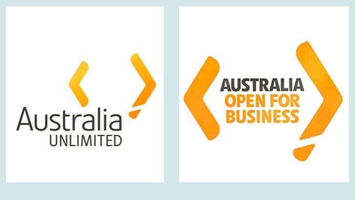 The Austrade logo released in 2010 (left) and the new logo. Photo: Supplied