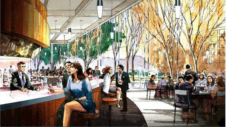 An artists' impressions of what the redeveloped Canberra Casino could look like after being redeveloped by Aquis.