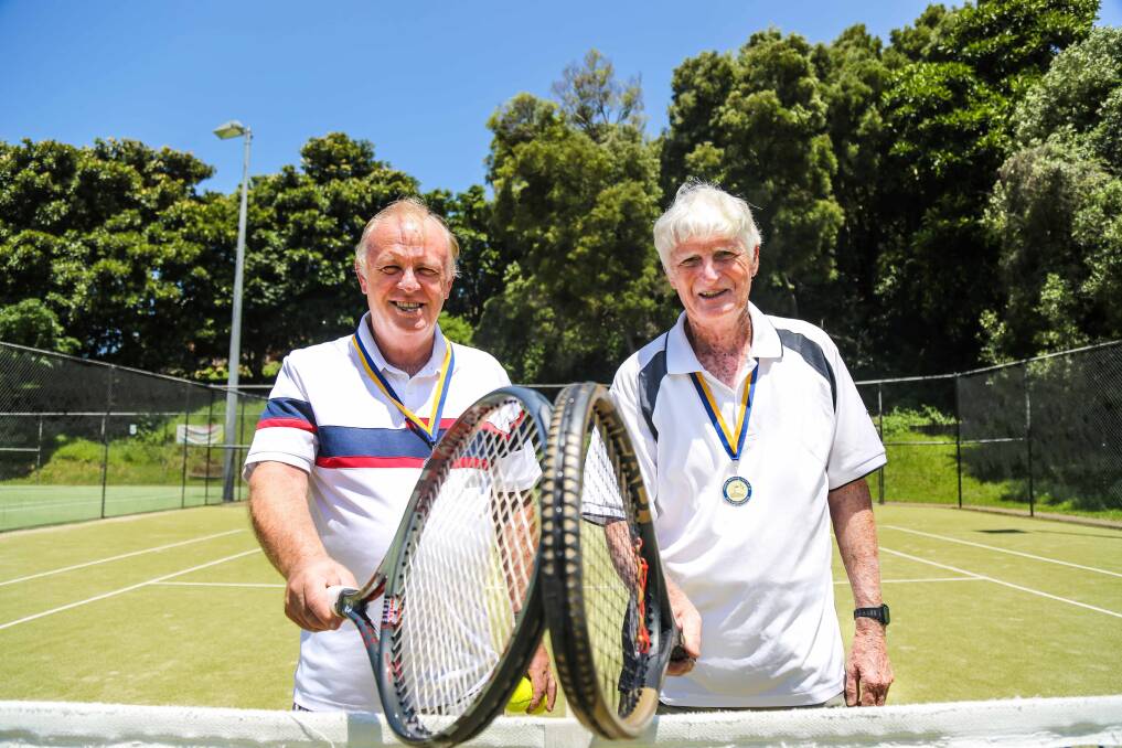 David Graham and Bob Morgan have won an Australian title at the seniors championships. Picture: GEORGIA MATTS