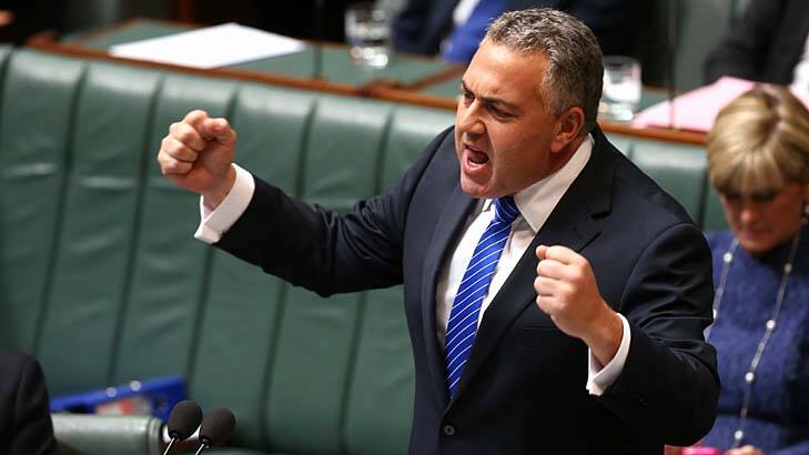 "We needed a budget at this time that demonstrated to the community that we were prepared to take the tough decisions": Treasurer Joe Hockey. Photo: Alex Ellinghausen