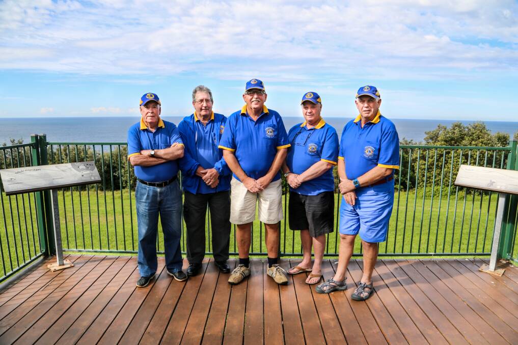 Gerringong Lions Club members Kevin Kelly, Brian Arberry, Mark Westhoff, Keith Watson and Ian Jolly are getting ready to celebrate the club's 20th anniversary.
