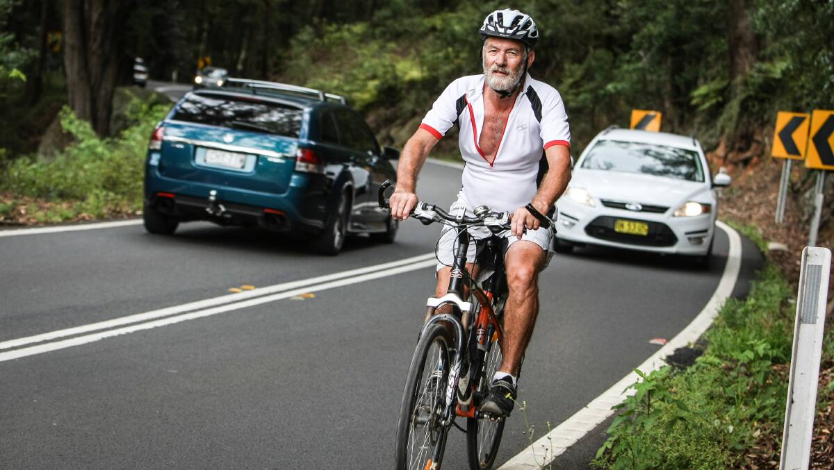 IBUG chairman Werner Steyer has urged cyclists to stay safe on Macquarie Pass. Picture: DYLAN ROBINSON