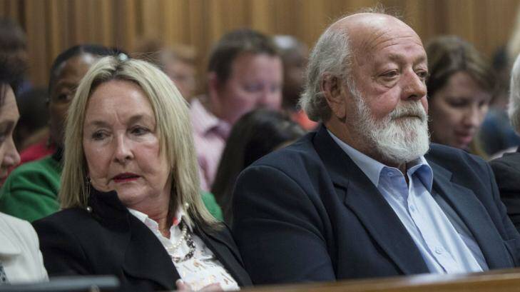 Reeva Steenkamp's parents June and Barry Steenkamp. Photo: AFP