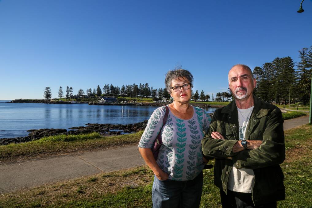 Business owners Gilian Clapham and Michael Doherty have pulled out of Kiama's monthly seaside markets, citing unreasonable insurance requirements. Picture: GEORGIA MATTS