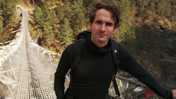 Todd Sampson on location in his new series BodyHack with Todd Sampson. Photo: Channel Ten
