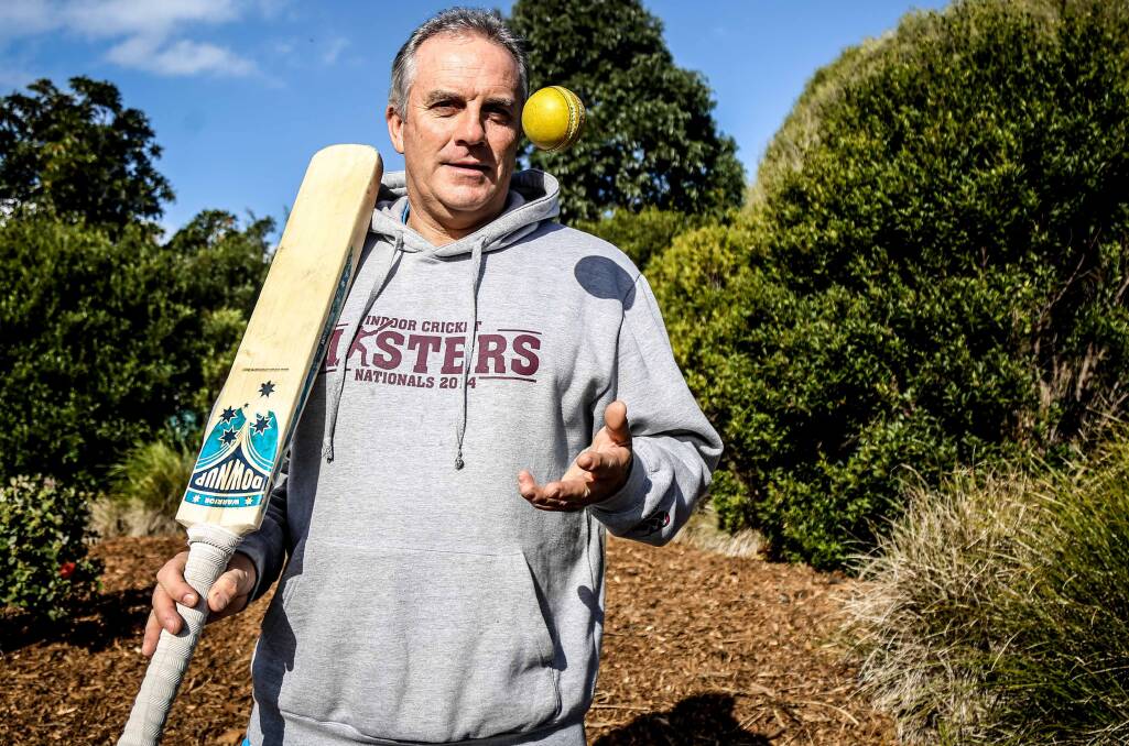 Tony Panecasio is representing NSW at the national over-45s indoor cricket titles. Picture: GEORGIA MATTS