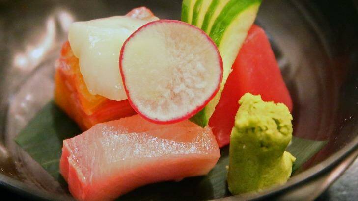 The sashimi at Shoya restaurant. Photo: Scott Barbour