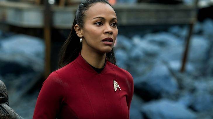 Zoe Saldana plays Uhura in Star Trek Beyond.  Photo: Kimberley French
