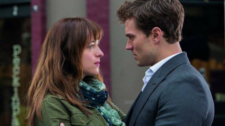 'What's the square root of nine times twelve divided by six point three recurring?': a scene from the film <i> Fifty Shades of Grey</I> and the inspiration for  <i> Fifty Nerds of Grey </I>. Photo: Supplied