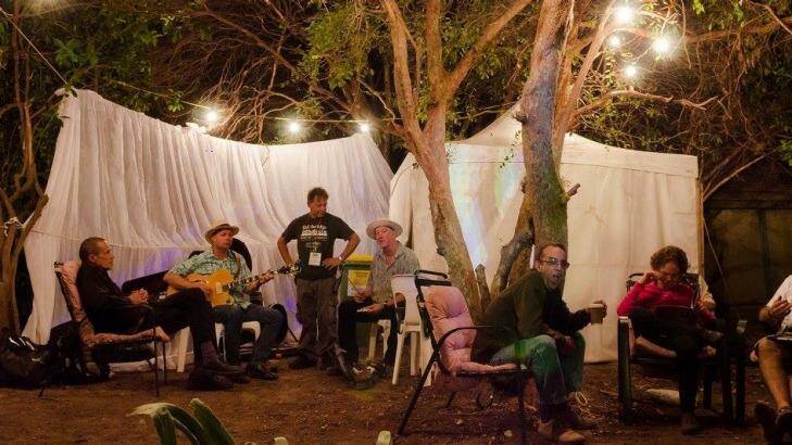 The camp ground at the real Fairbridge Festival. Ben Elton's version is called Westival in <i>Three Summers</i>.  Photo: Richard Watson