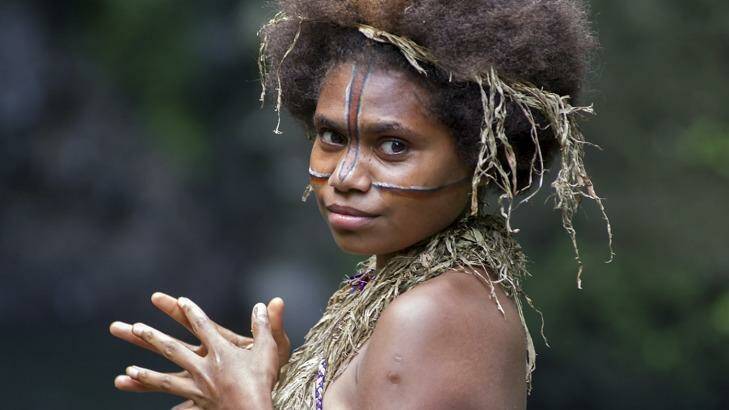 Vanuatu villager Marie Wawa plays Wawa in the tribal romance <i>Tanna</i>.