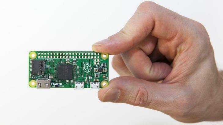 The new Raspberry Pi Zero is super small. Photo: Raspberry Pi