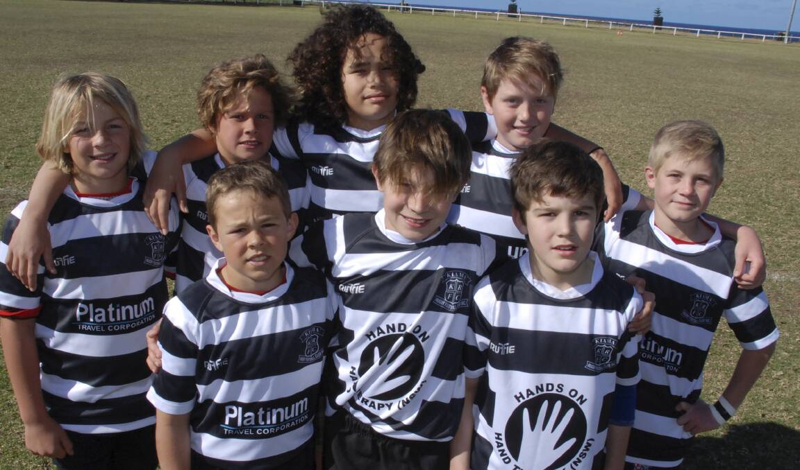 The eight Kiama Junior Rugby players who will be representing the local PSSA team when Kiama hosts more than 1000 players for the state titles from August 19-21. Picture: DAVID HALL