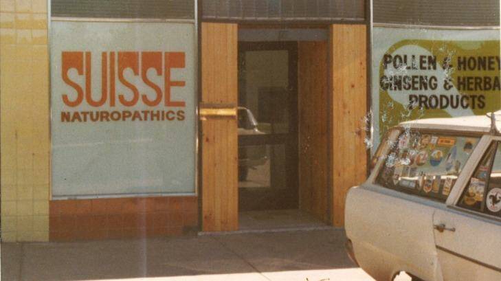 The first 'Suisse' shop in Airport West in Melbourne in the 1970s. 