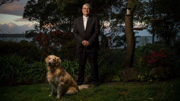 True to the cause: Brian Burston, One Nation NSW senator at his home in Coal Point near Newcastle. Photo: Wolter Peeters