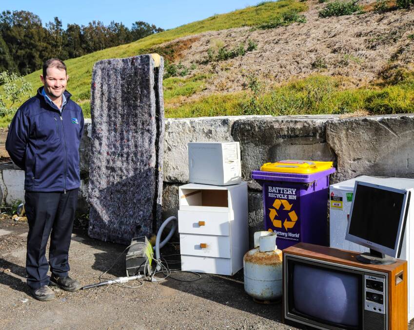 Kiama Council's Waste Business Unit co-ordinator Greg Hardy is excited to start the free trial of dumping bulky household waste at Minnamurra Recycling Facilty. Picture: GEORGIA MATTS