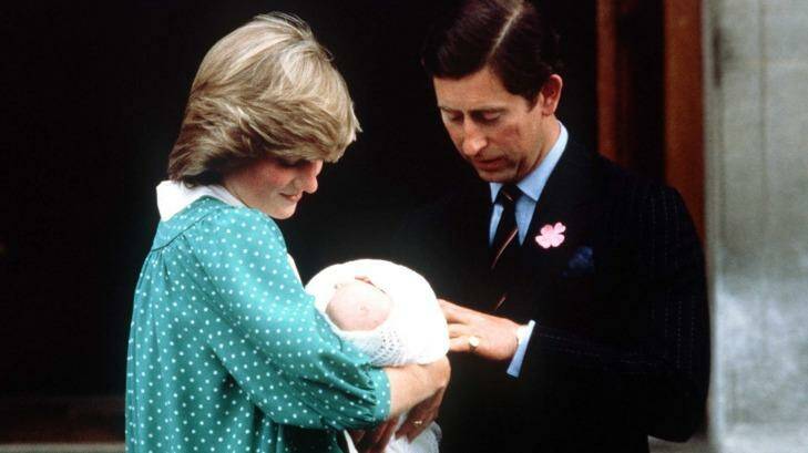 Princess Diana and Charles leave hospital with William.