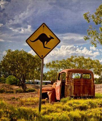 The real outback: Lightning Ridge in NSW.