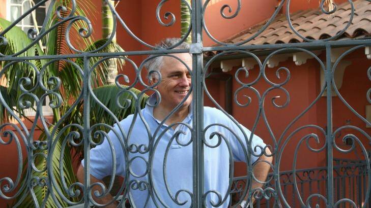 Malcolm Turnbull pictured at his Point Piper home earlier this year. Photo: Anthony Johnson AWJ