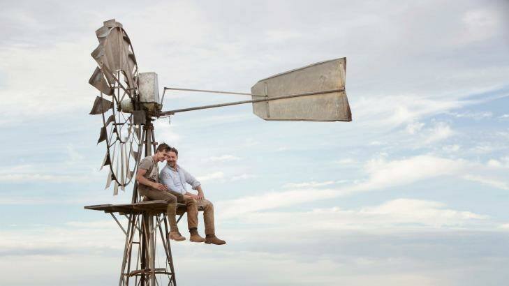 Russell Crowe and Ryan Corr on <i>The Water Diviner.</i>
