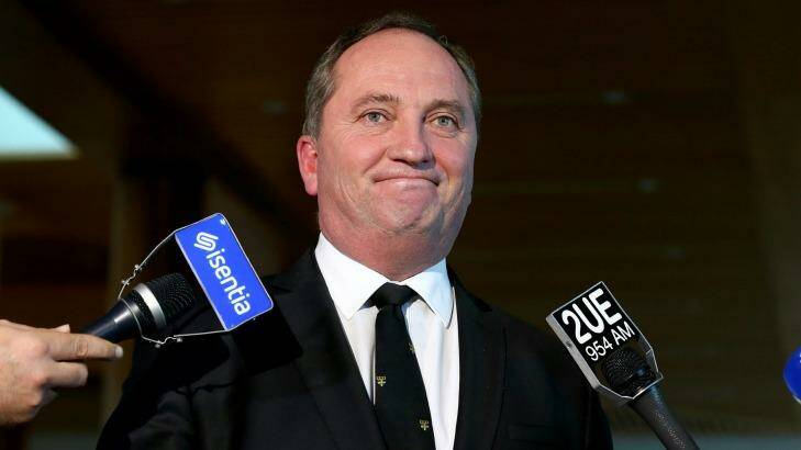 Looking at the 'big picture': New advisers will help Deputy Prime Minister Barnaby Joyce respond to issues outside his agriculture and water resources portfolios.  Photo: Alex Ellinghausen