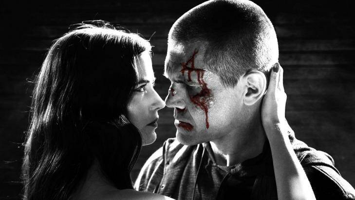 Bloody business: Eva Green and Josh Brolin star in Sin City: A Dame To Kill For.