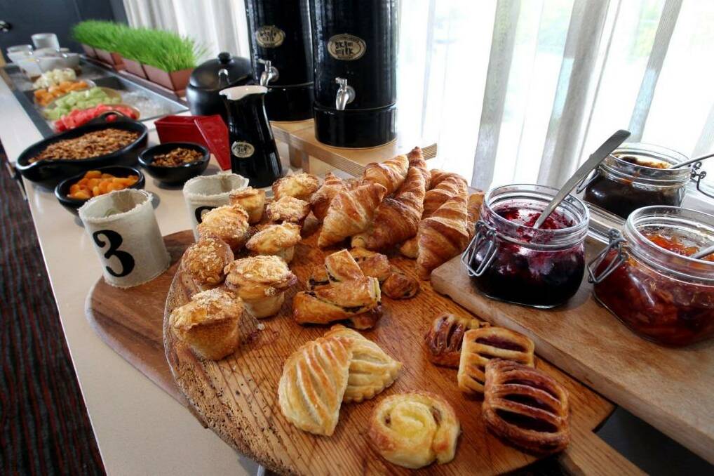 The delights of the breakfast buffet. Photo: Jane Dyson
