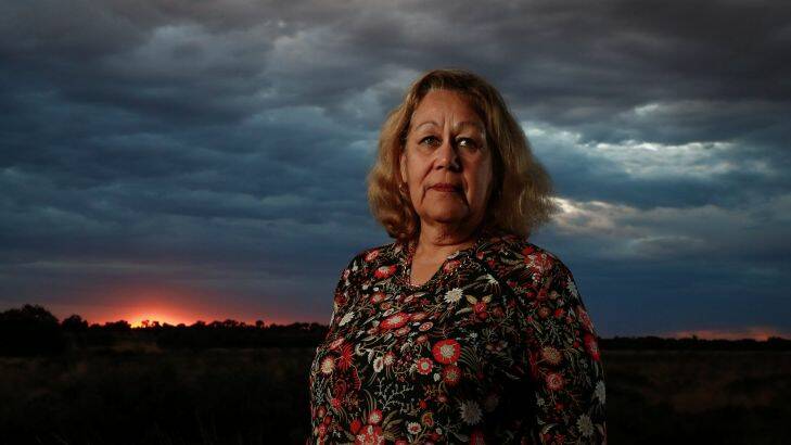 Portrait of Aunty Norma Ingram, member of the City of Sydney's Aboriginal and Torres Strait Islander Advisory Panel, who was a teenager at the time of the referendum, at Uluru on Thursday 25 May 2017. fedpol Photo: Alex Ellinghausen
