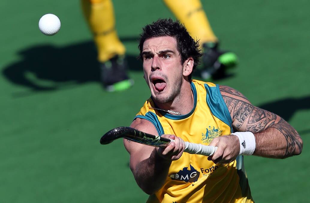 Albion Park's Kieran Govers controls the ball while representing Australia. He will be one of his country's key players during the Commonwealth Games which start this week. Picture: MICHAEL DODGE/GETTY IMAGE