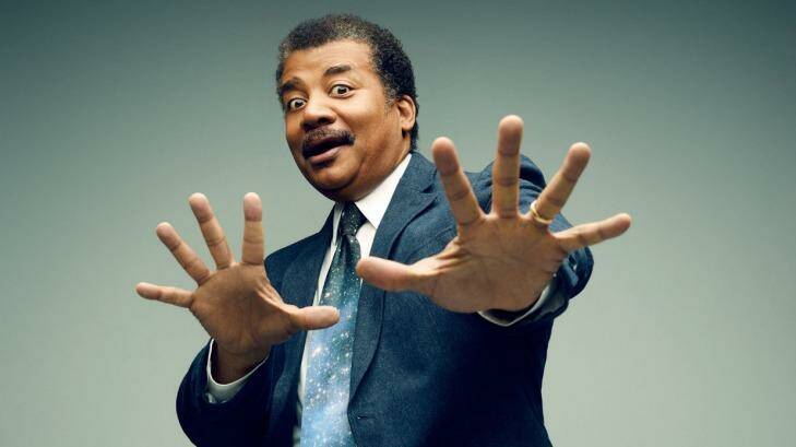 Star power ... Neil deGrasse Tyson has his fans spell-bound. Photo: Think Inc