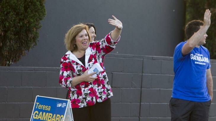 Brisbane MP Teresa Gambaro has waved goodbye to her chances of becoming Speaker. Photo: Glenn Hunt