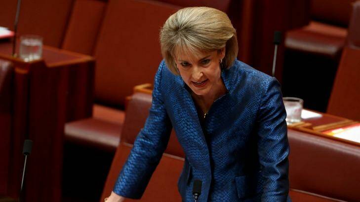 "The dark cloud hanging over the CFA has finally been lifted": Employment Minister Michaelia Cash. Photo: Alex Ellinghausen