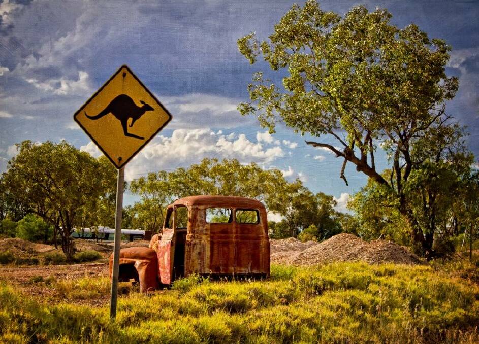 The real outback: Lightning Ridge in NSW.