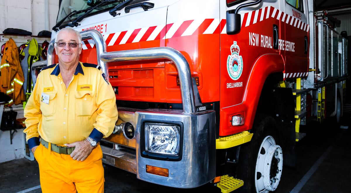 Long-serving volunteer bush firefighter Ian Cox, of Shell Cove, has been announced as a finalist for this year's Pride of the Illawarra Awards. Picture: GEORGIA MATTS