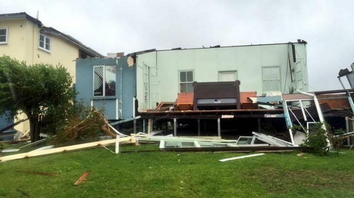 Homes in Yeppoon damaged by Tropical Cyclone Marcia.  Photo: Kristina Costalos/Ten News
