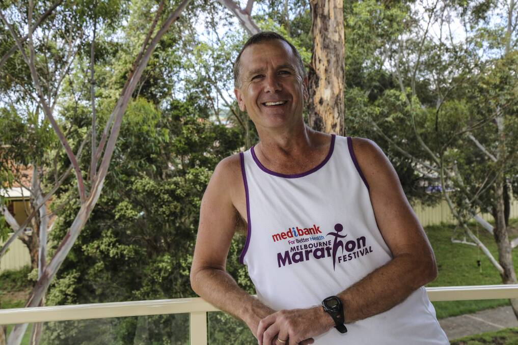 Marathon effort: Albion Park's Rick Patzold, who has completed a record for the most marathons in Australia in a calendar year. Picture: GEORGIA MATTS