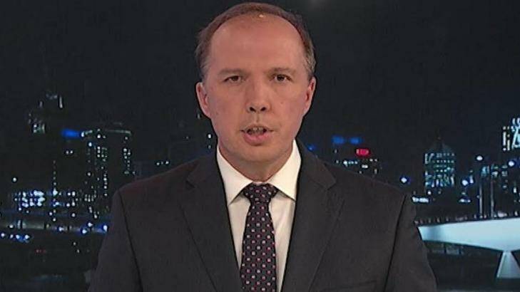 "The approach of this government is not going to change": Peter Dutton. Photo: ABC's 7.30