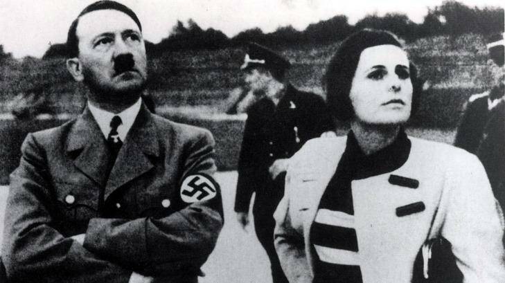 Hitler and his favourite film director Leni Riefenstahl.  Photo: Supplied