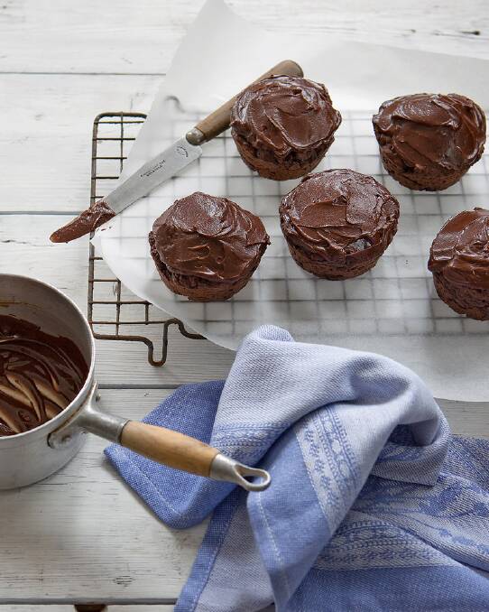 Double chocolate muffins <a href="http://www.goodfood.com.au/good-food/cook/recipe/doublechocolate-muffins-20131101-2wnks.html"><b>(recipe here).</b></a>
