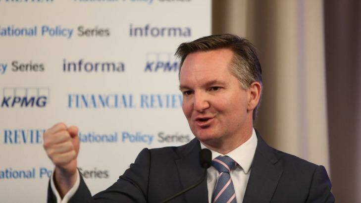 Chris Bowen said Labor was prepared to negotiate on cutting the company tax rate. Photo: Louise Kennerley